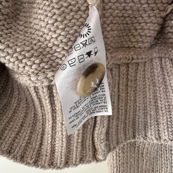 NWOT Reformation Nala Cotton-Linen Cardigan - Stone - Picture 9 of 9